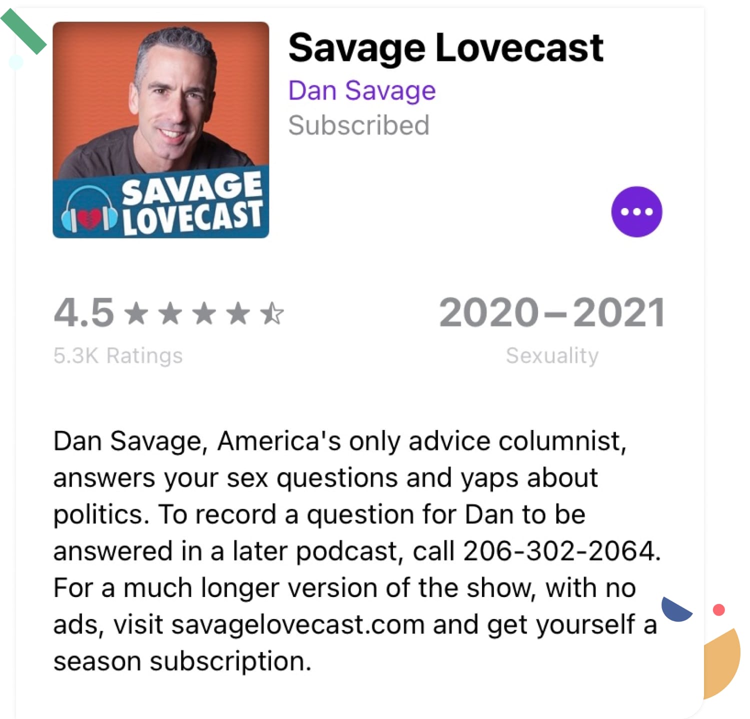 Savage Lovecast podcast