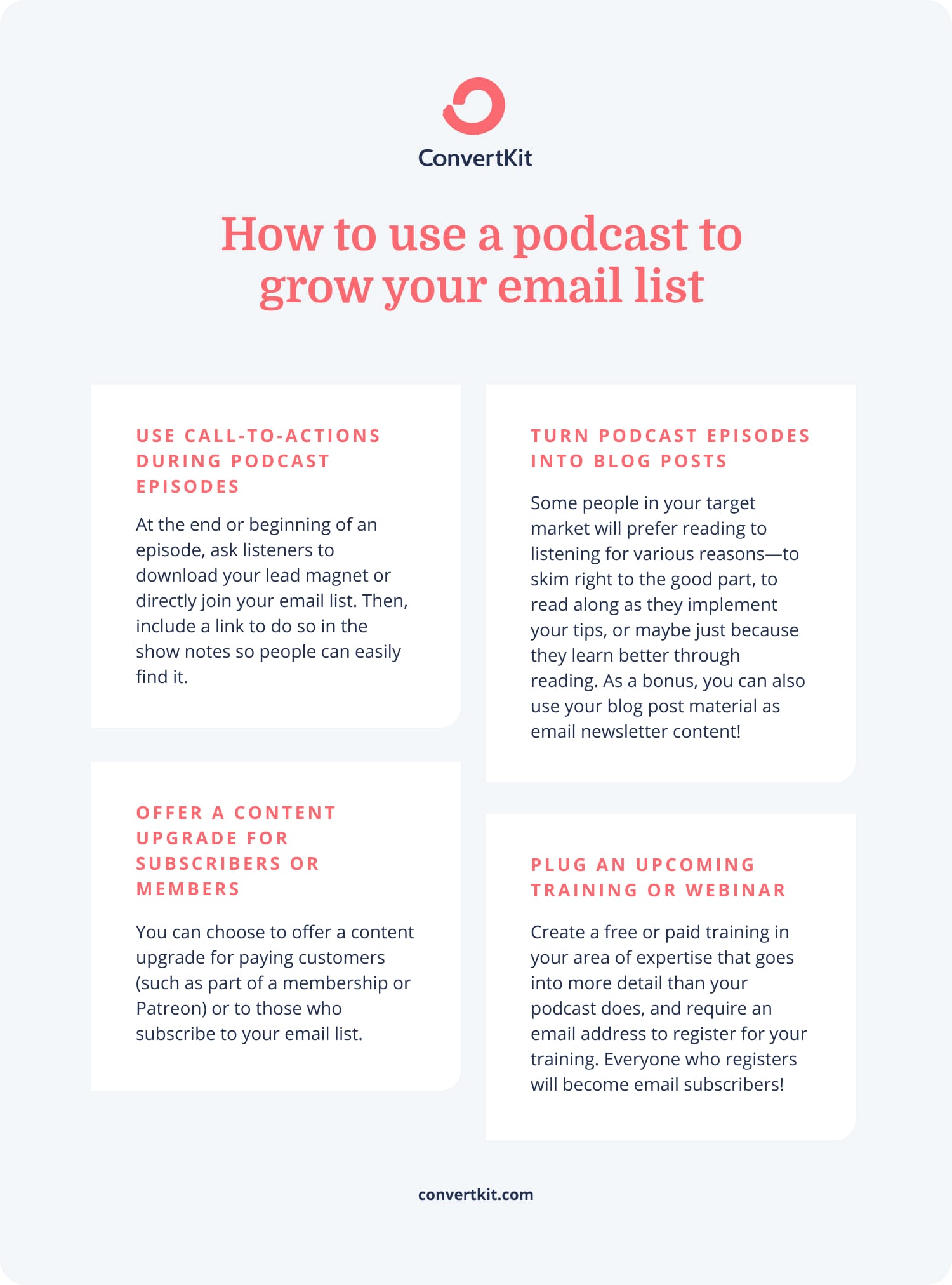 How to use a podcast to grow your email list