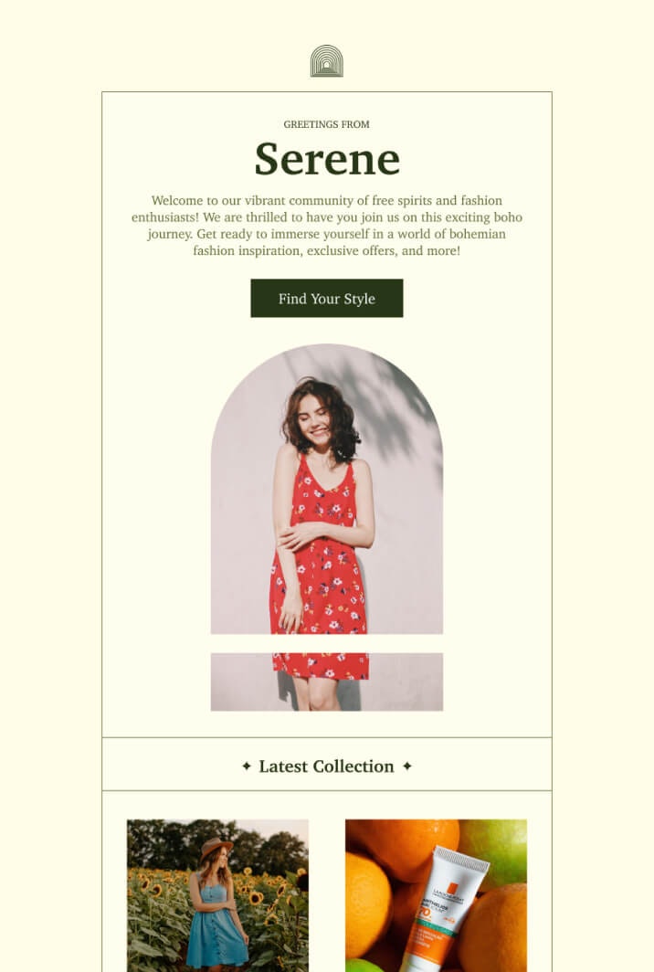 Free email marketing templates for Fashion industry