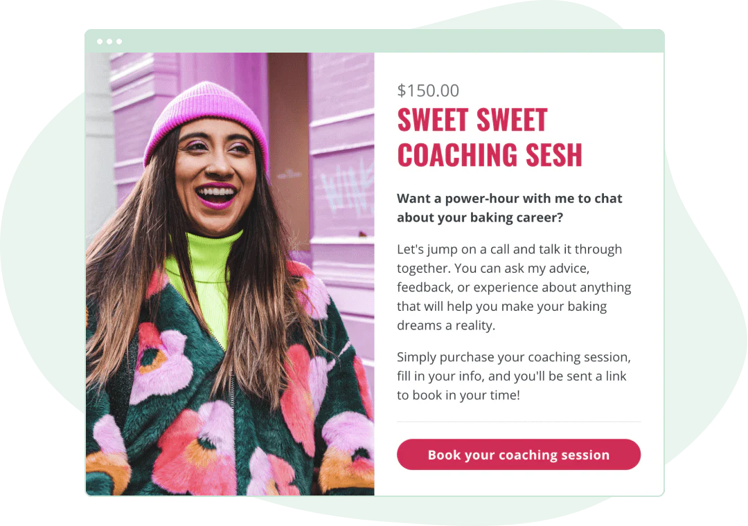 Sell coaching sessions