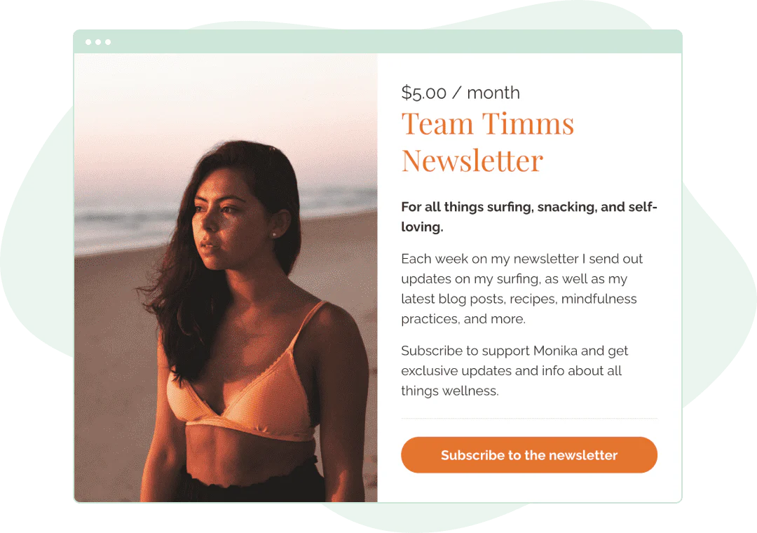 Offer paid newsletter subscriptions