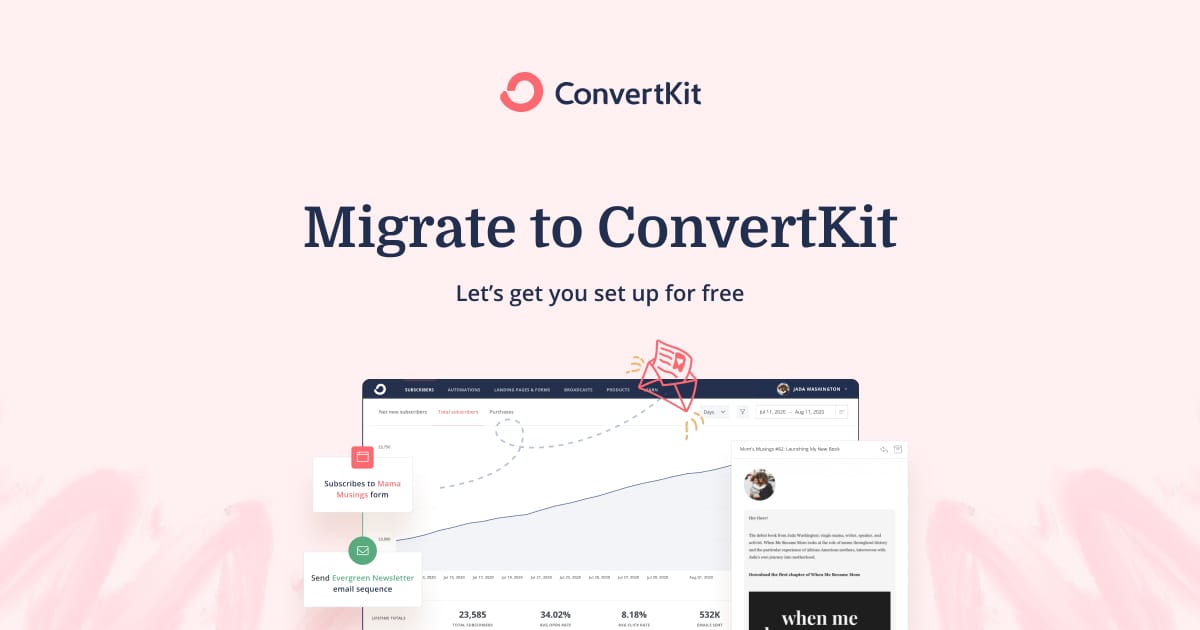 Free Concierge Account Migration Move to ConvertKit