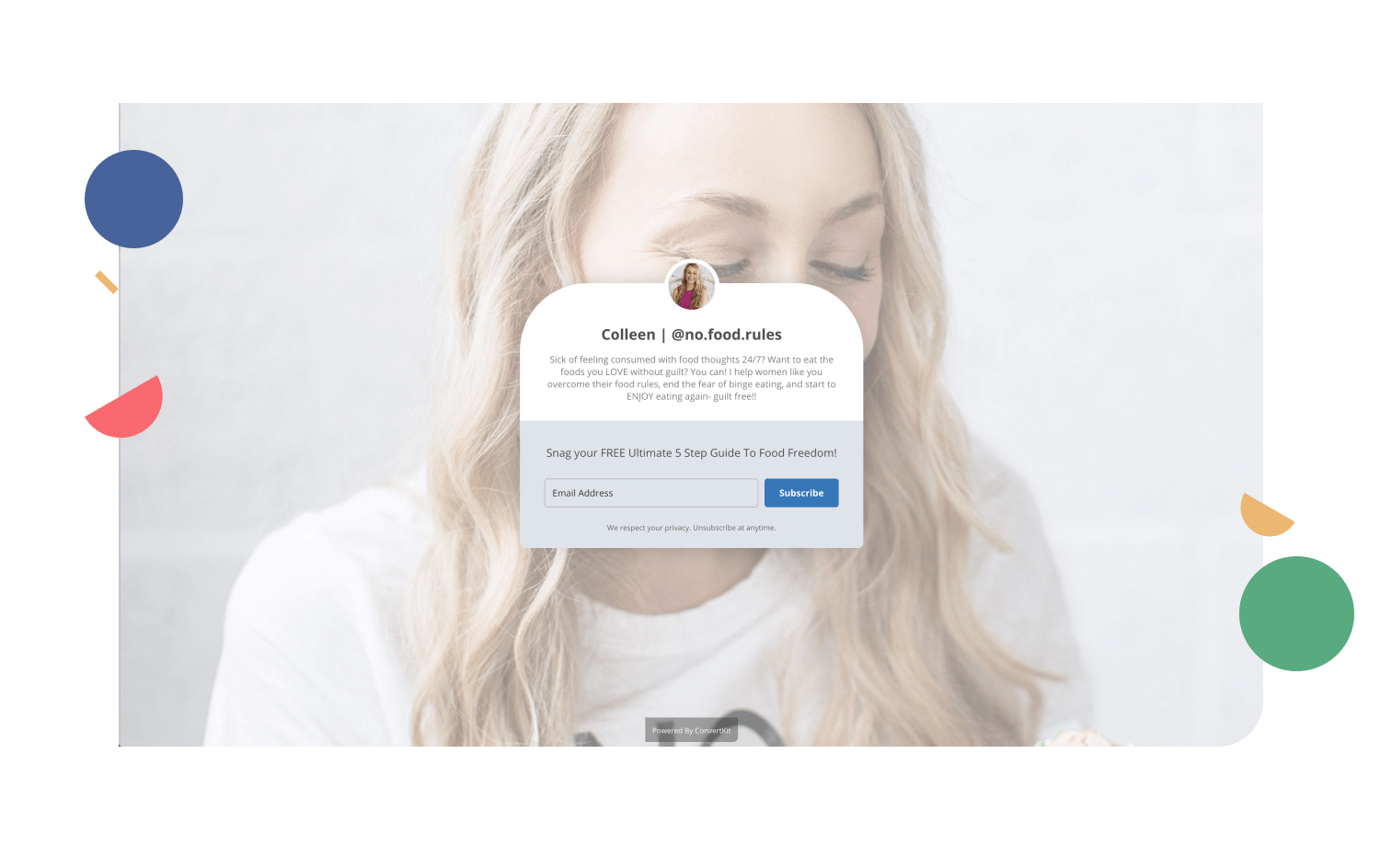 Landing page description example