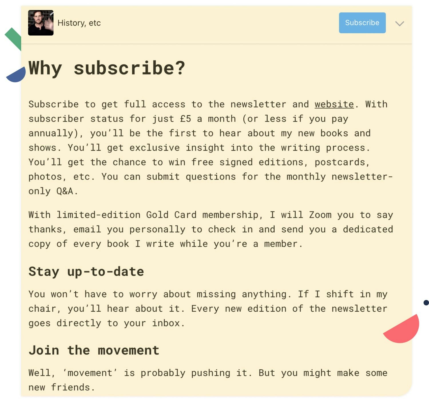 newsletter content ideas