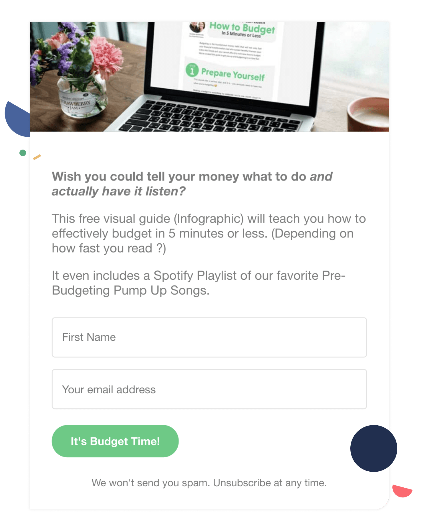 Understand the pain points of your audience for your landing page