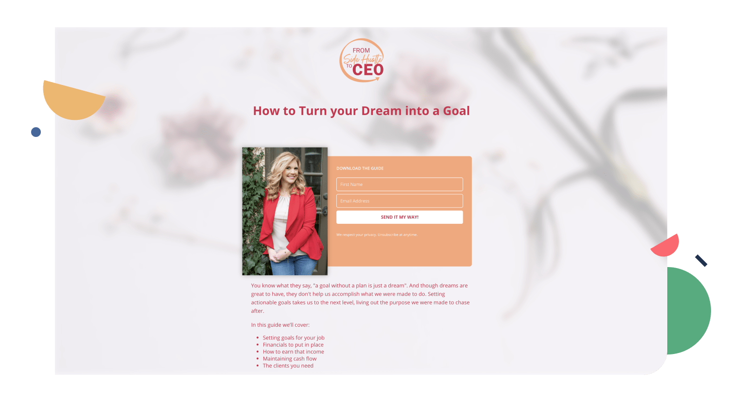 Landing page headline example 2