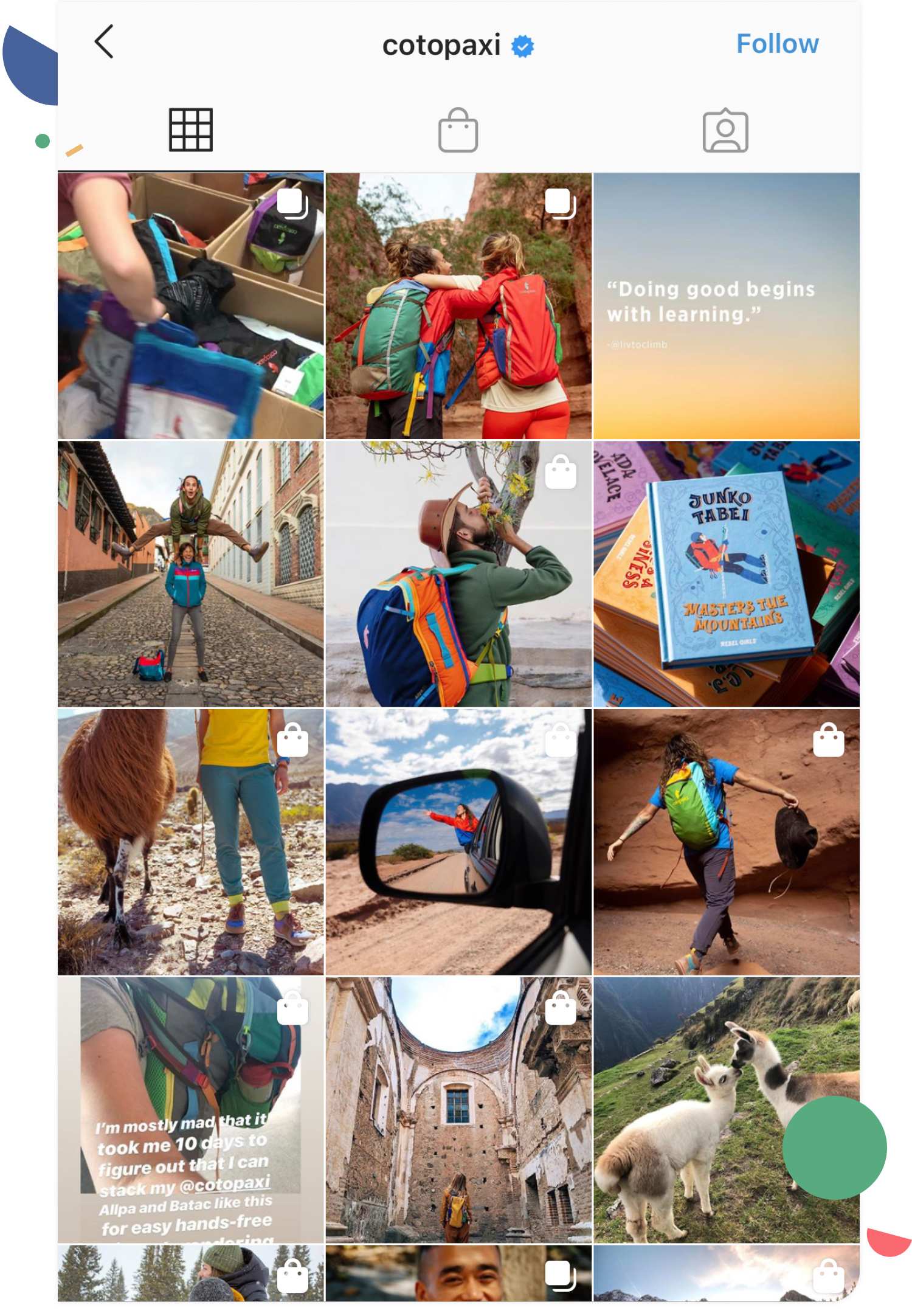 Maintaining a consistent brand in your feed builds trust with followers.