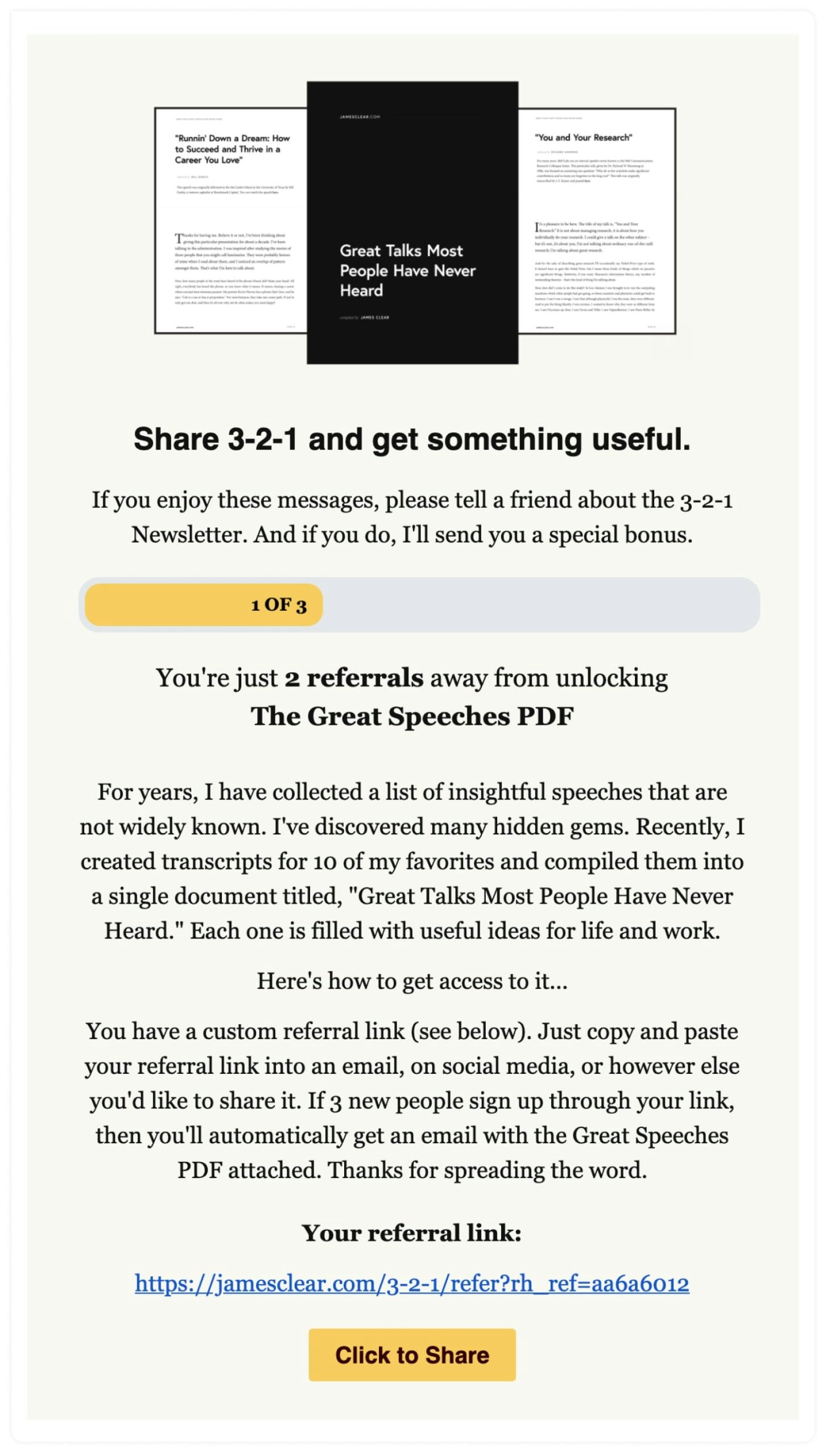 newsletter referral program