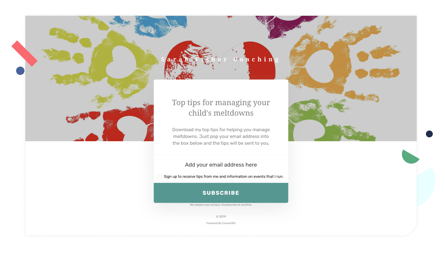 Find a problem to help your audience with