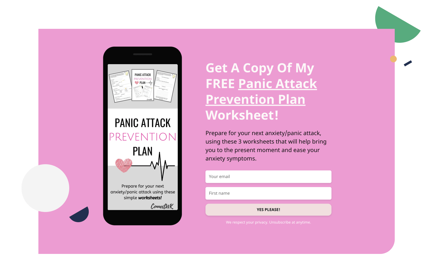 Landing page description example 4