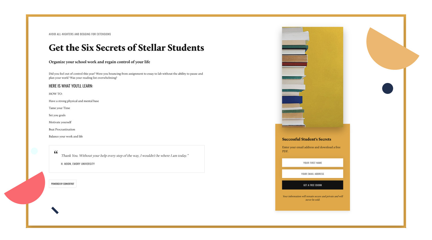 Create a strong headline for your landing page
