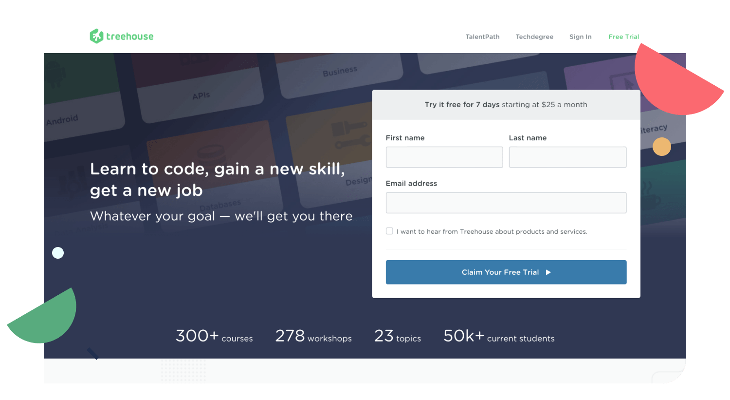 Use a strong CTA on your landing page
