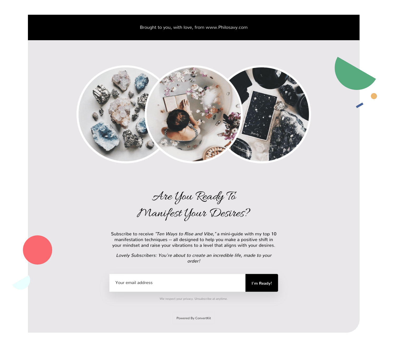 Add a description to your landing page