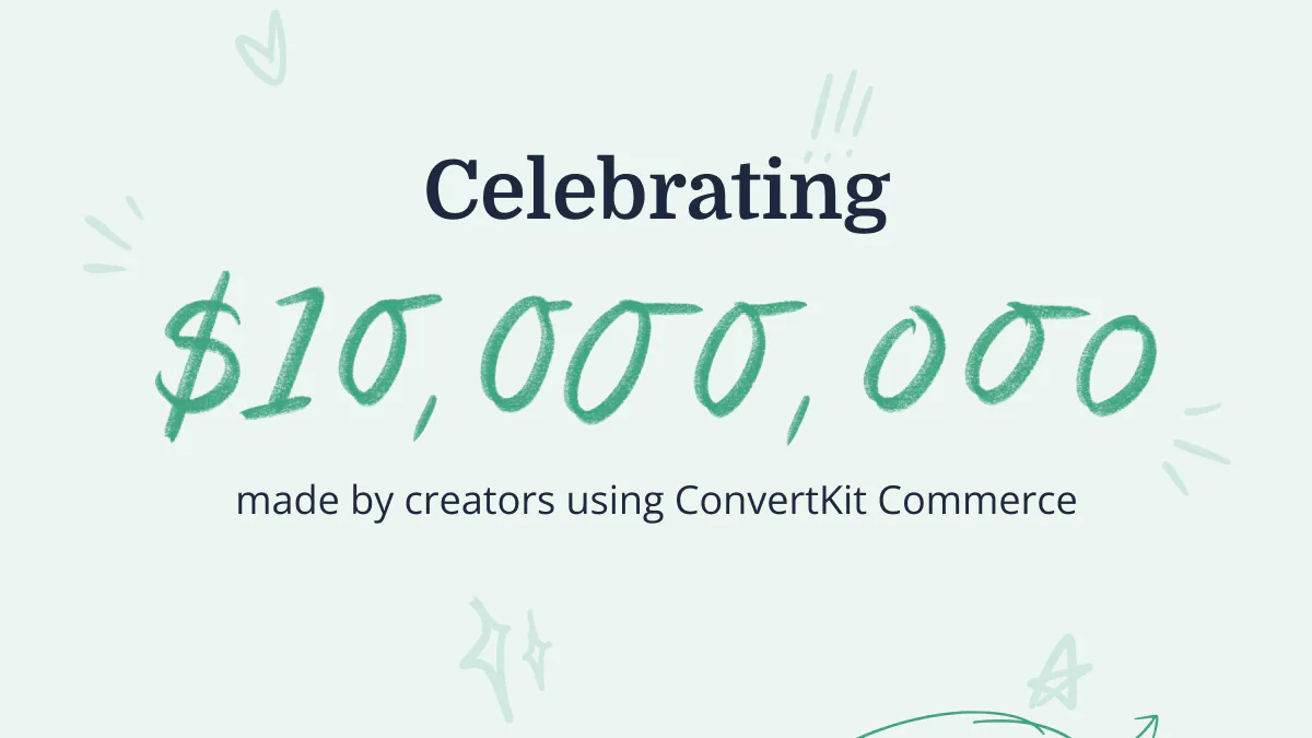 The road to $10 million with ConvertKit Commerce