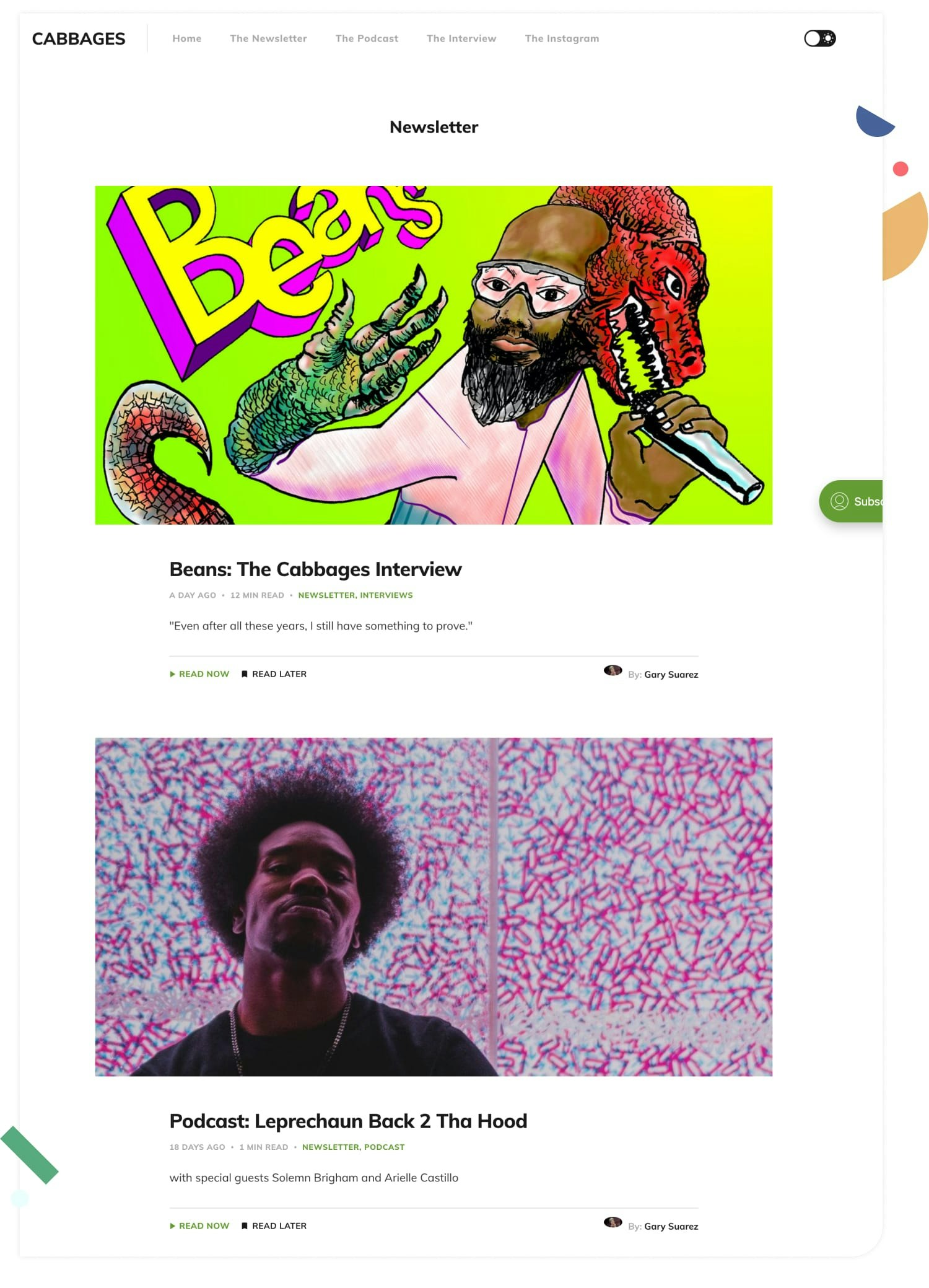 newsletter content ideas