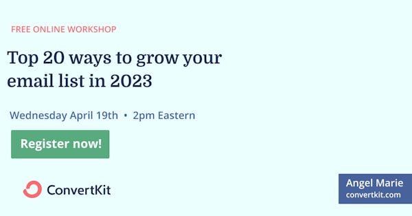 Top 20 ways to grow your email list in 2023